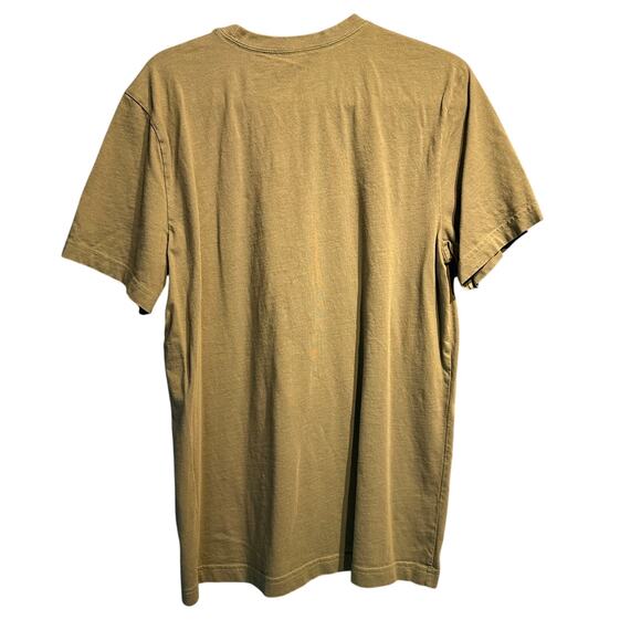 Vintage Life Is Good I am the Warranty Tee Army Green Size Medium Grunge Casual - Picture 2 of 7